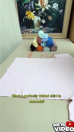 How to Fold a Shirt Perfectly in Seconds | Best Shirt Folding Hack for a Neat Organized Closet