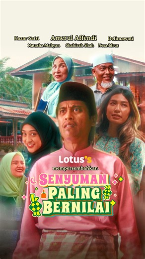 Ewah! Makin nak Raya, lagi semangat si Yazid ni ya. Ahahaha…😊 Tapi, dapat ke Senyuman Paling Bernilai terukir buat dirinya? #LotussMalaysia #SenyumanPalingBernilai | Lotus's Malaysia