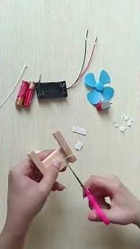 Simple Motor Fan Experiment | Learn Basic Electricity #howtomakepowerbankathome