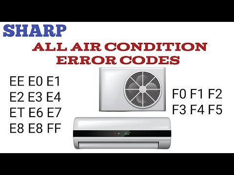 How to sharp air conditioner all error codes and solution,||Sharp ac error codes, #repair,
