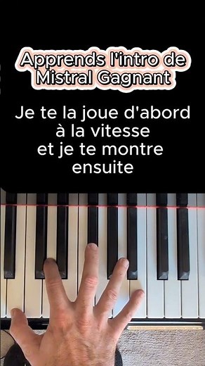 Mistral Gagnant (Renaud) – Tuto Piano : L'Intro Pas à Pas
