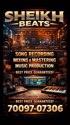 Song Recording | Mixing Mastering | Music Production 🔥 | Sheikh Beats