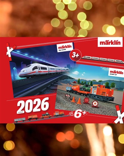 Märklin Start up on Instagram: "Endlich ist es so weit ✨🚂 Die #Märklin Start Up und my world Neuheiten 2026 sind da! ✨🚂 Schaut jetzt in den neuen Katalog rein. _____ maerklin.de/startup/katalog"