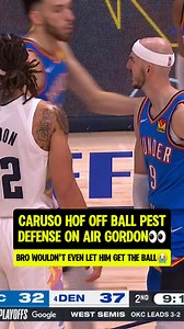 Caruso is a pest of defensive end. #NBA #AlexCaruso #OklahomaCityThunder #Basketball #BasketballNewsandHighlights | Basketball News and Highlights