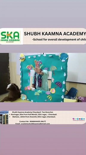 Hand puppet show at Shubh Kaamna Academy