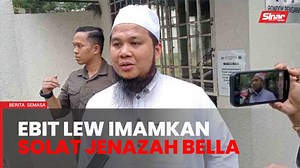 Ebit Lew imamkan solat jenazah Bella di Hospital Sultan Ismail (HSI) BERITA SEMASA 24 JANUARI 2024 Pendakwah terkenal, Ebit Lew berharap ahli keluarga Allahyarham Mila Sharmila Samsusah, 32, atau Bella bersabar dengan dugaan yang menimpa mereka, lapor wartawan Sinar Harian, Zulhisham Isahak. Ebit Lew berkata, Allah sangat dekat dengan individu yang ditimpa musibah. Artikel: https://www.sinarharian.com.my/article/646041/berita/semasa/ebit-lew-imamkan-solat-jenazah-bella Muzik: Elevate dari www.be