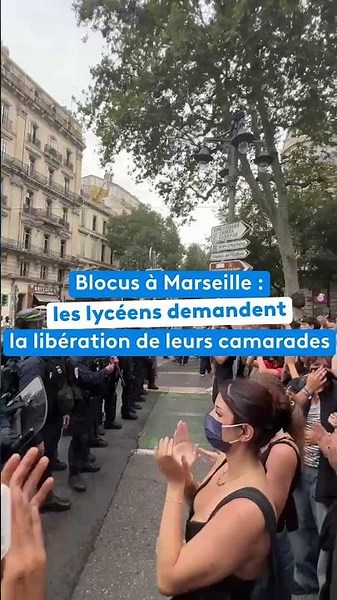 Blocus à Marseille : les lycéens demandent la libération de leurs camarades interpellés