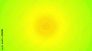 Layers of gradual circles undulate up and down. Animation of Abstract shapes. A background of imagination and creativity. The color is yellow and green.