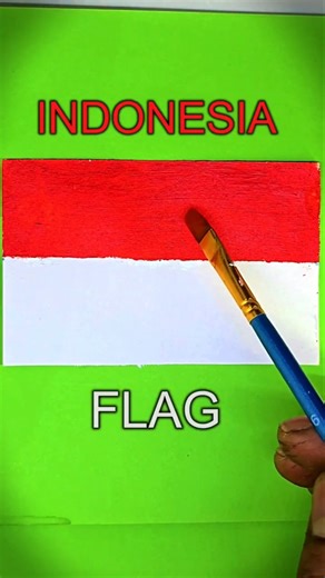 How to Draw the Indonesian Flag 🇮🇩 Easy Art for Beginners #drawing