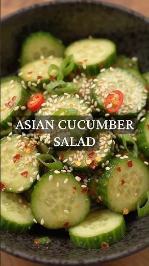 🥒🔥 The easiest Asian Cucumber Salad!