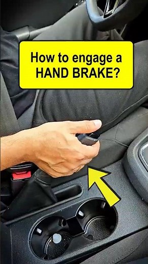 How to engage a handbrake