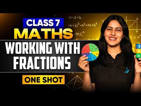 Class 7 Maths | 🔴Live One Shot: Working with Fractions | Pinky Ma’am | Infinity Learn #infinitylearn
