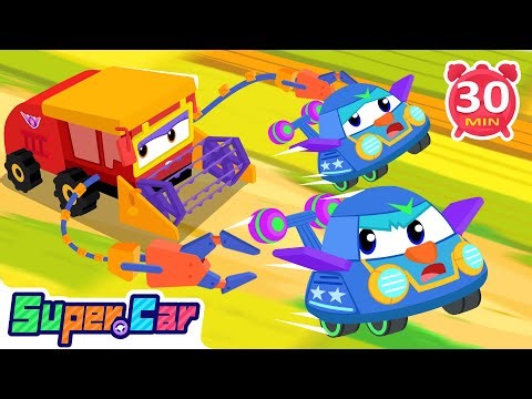 Poison Gas Spreading! Stop the Flying Cars | Rescue Cars, Kids Cartoons, Car Songs | Super Car