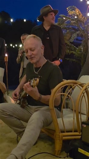 DEF LEPPARD lead guitarist Phil Collen private, intimate performance on my friend Nuge’s private beach with a surreal sunset. PRICELESS. | Donovan Friedman