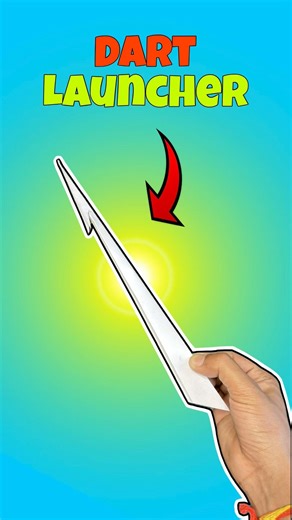 How to make paper dart 🎯 launcher, easy paper dart, #shorts #diy #papercraft