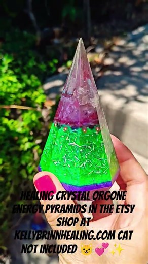 Healing Crystal Orgone Energy Pyramids Reiki-infused