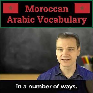 Moroccan Darija vocabulary