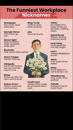 the funniest workplace nicknames | Subscribe for more #motivation 😊👍