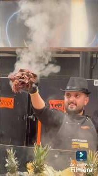 Fire show🔥at MeatMoot restaurant || Jeddah #food #life #travel #smokedmeat #meatmoot#restaurant