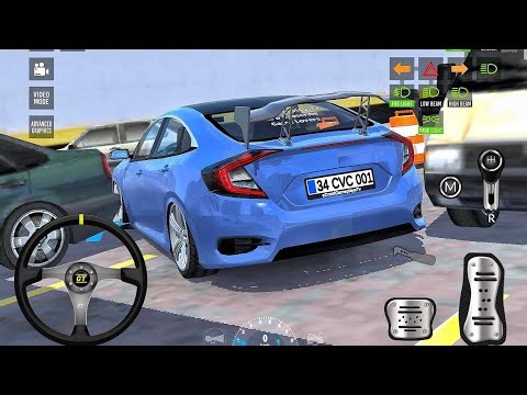 New City Parking School 2026 🚥 Honda Civic Parking Lesson Simulator | Car Game Android Gameplay 4K