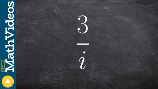 Simplifying a rational expression with i on the denominator