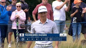 Thorbjørn Olesen makes putt for birdie at Genesis Scottish Open