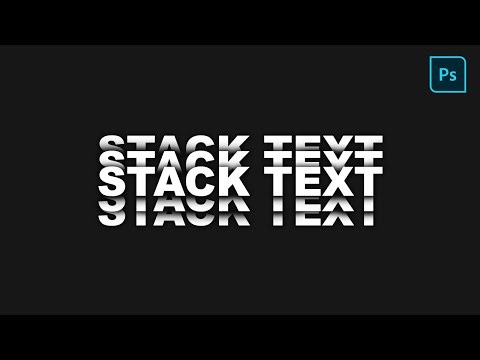 How to Make Text Stack in Photoshop | Step-by-Step Tutoria
