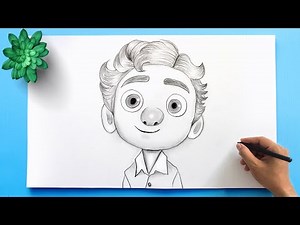 Disney & Pixar's Luca drawing | How to draw Luca face from Disney & Pixar's