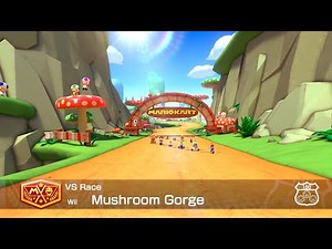Mario Kart 8 Deluxe Wii Mushroom Gorge Gameplay