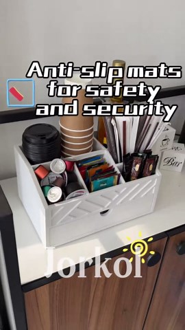 Coffee Bar Organizer with Drawer, Coffee Station Organizer for Countertop, Wood Coffee Bar Accessories Organizer for Coffee Bar Decor, Farmhouse Coffee Cup Pod Holder Condiment Organizer(White)