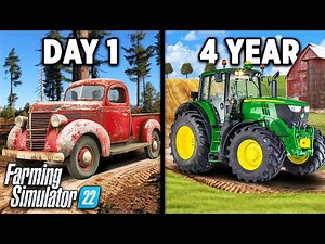 Starting with $0 and a PICKUP, I built a farm in the middle of the forest all by myself!