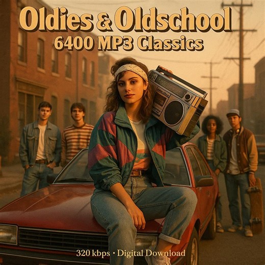 Oldies & Oldschool Retro Music Vault – 6400 MP3 Classics (64GB Digital Archive) - Etsy
