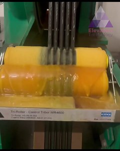 Rope Lubrication 😮😮😮 #elevator #elevators | Elevators Technology