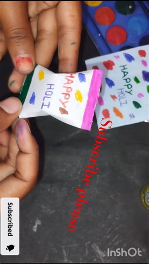 diy holi craft #diy #artandcraft #tranding #subscribe #support #art #shortvideo #shorts #reels