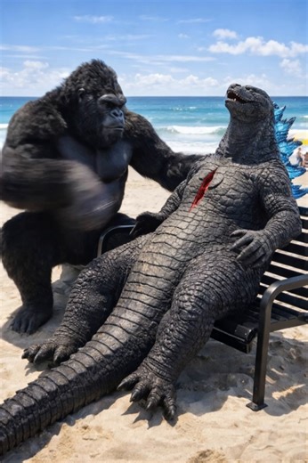 cute Godzilla sunbathing #cutecat #aicat #catstory #usa #viral