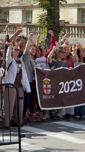 Waving Brown pennants and celebrating, a new class of Brown University undergraduates from across the country and the world streamed onto the College Green through the Van Wickle Gates for the University’s 262nd Opening Convocation. The time-honored tradition ushered in the 2025-26 academic year and marked their official entrance into the Brown community. Read more about this year’s ceremony: https://bit.ly/4lSUoEz #Brown2029 | Brown Alumni & Friends