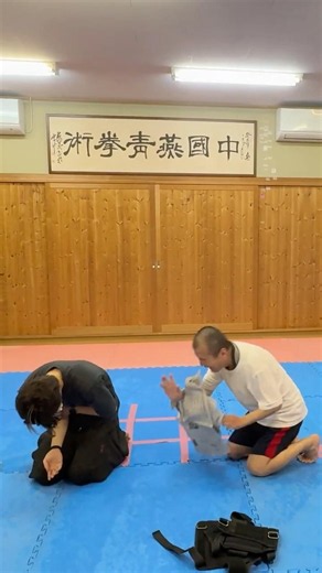 八極拳で新聞紙3枚やぶり #八極拳 #50代 #中国武術