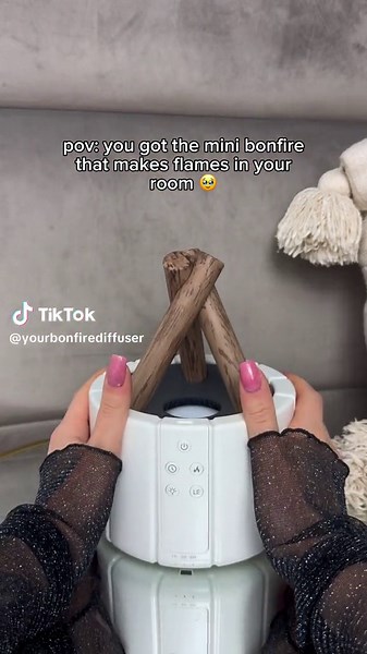 The cutest bonfire out there ✨🥰 #selfcare #diffuser #humidifier