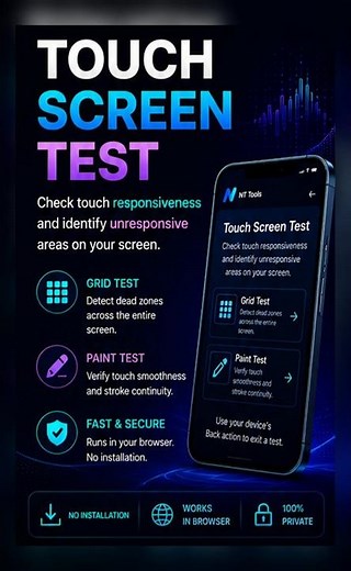 Touch Screen Test - Free Online Touchscreen Checker