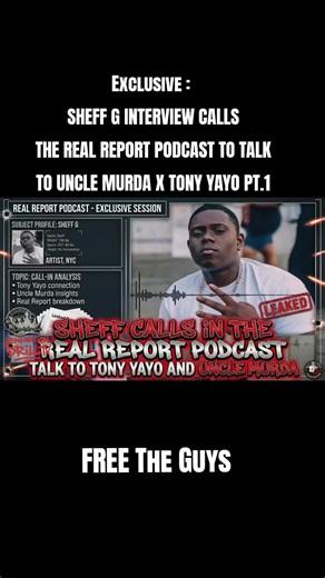 ( Brooklyn Drill Rapper Sheff G Call In To Talk With the real report podcast exclusive pt.1)#generationdrilltv #drillmusic #dontgetcaughtlackin #leaveacomment