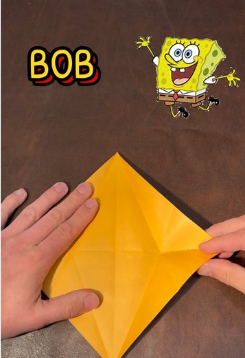 Learn Origami SpongeBob with Easy Step-by-Step Tutorial