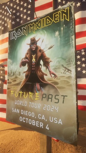 San Diego! Are you ready for us?! Tomorrow #TheFuturePastWorldTour hits North America! Get your tickets at irnmdn.co/tfp 👀🔥 #IronMaiden | Iron Maiden