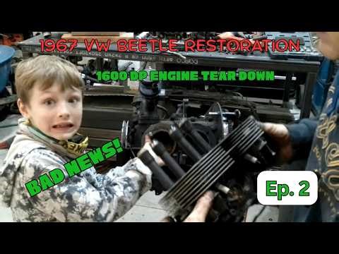 1967 Volkswagen Beetle Restoration Ep. 2.......... Engine Tear Down