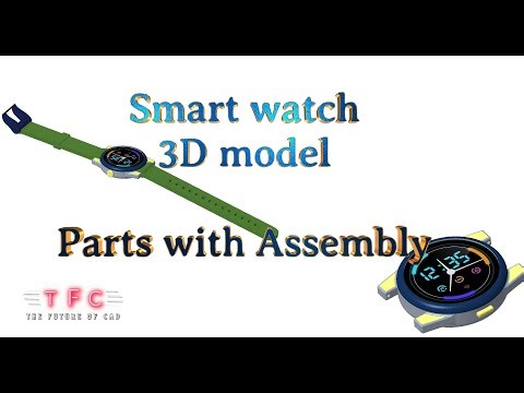 Smart Watch 3D CAD Design in Creo Parametric | Complete Step by Step Guide #smartdevices #smartwatch