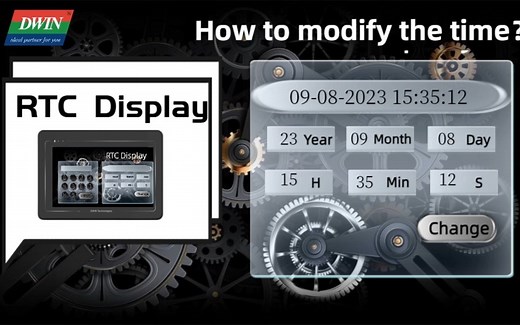 RTC Display(迪文教学视频：RTC修改时间）