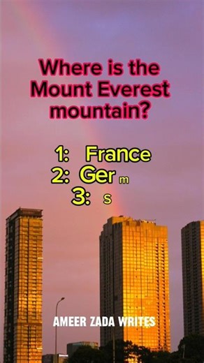 Mount Everest? #mountain #azmz #mounteverest #fyp