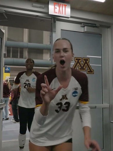 Gopher Volleyball Postgame Celebration | NCAA Tournament First Round