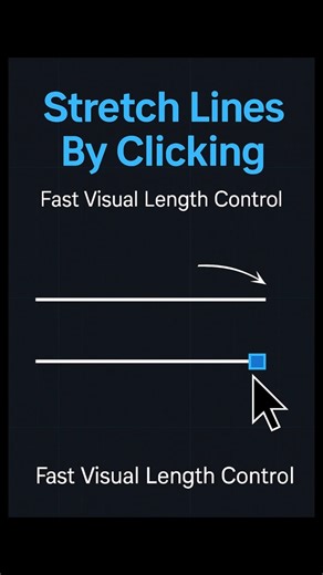 Never Type Dimensions Again—AutoCAD Lengthen Dynamic #AutoCAD #Workflow