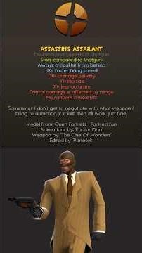 Custom Weapon - Assassin's Assailant #tf2 #teamfortress2