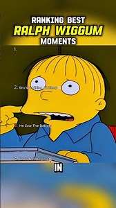 Ralph Wiggum Best Moments 😭 #shorts